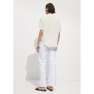 MANGO Moss Kurzarmbluse  