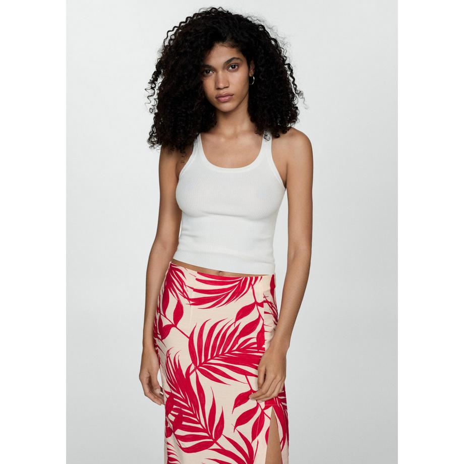 MANGO Hawai Geblümter Midirock  