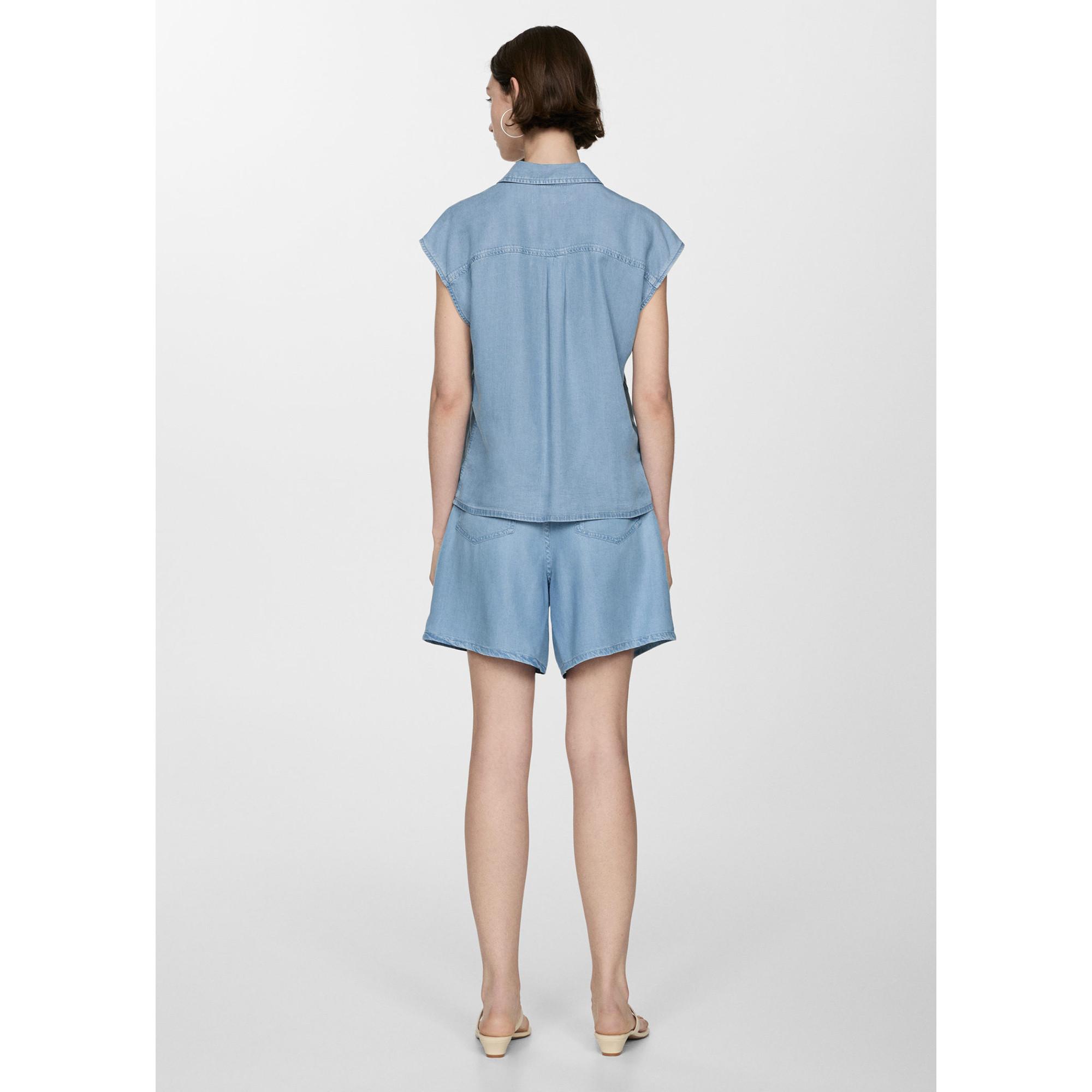 MANGO ALESSIA Chemise Lyocell Manches Courtes  