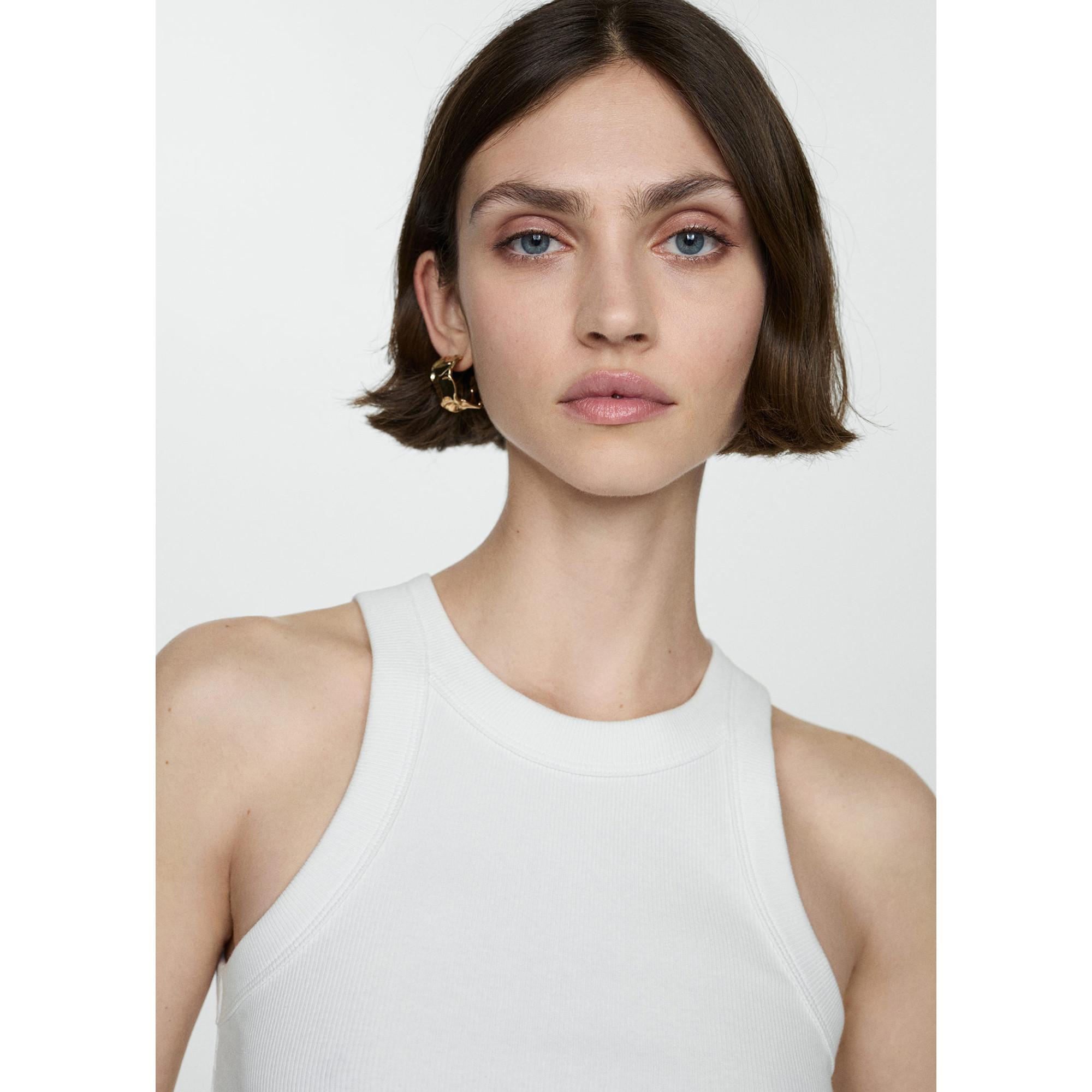 MANGO BONI Canotta a Costine  