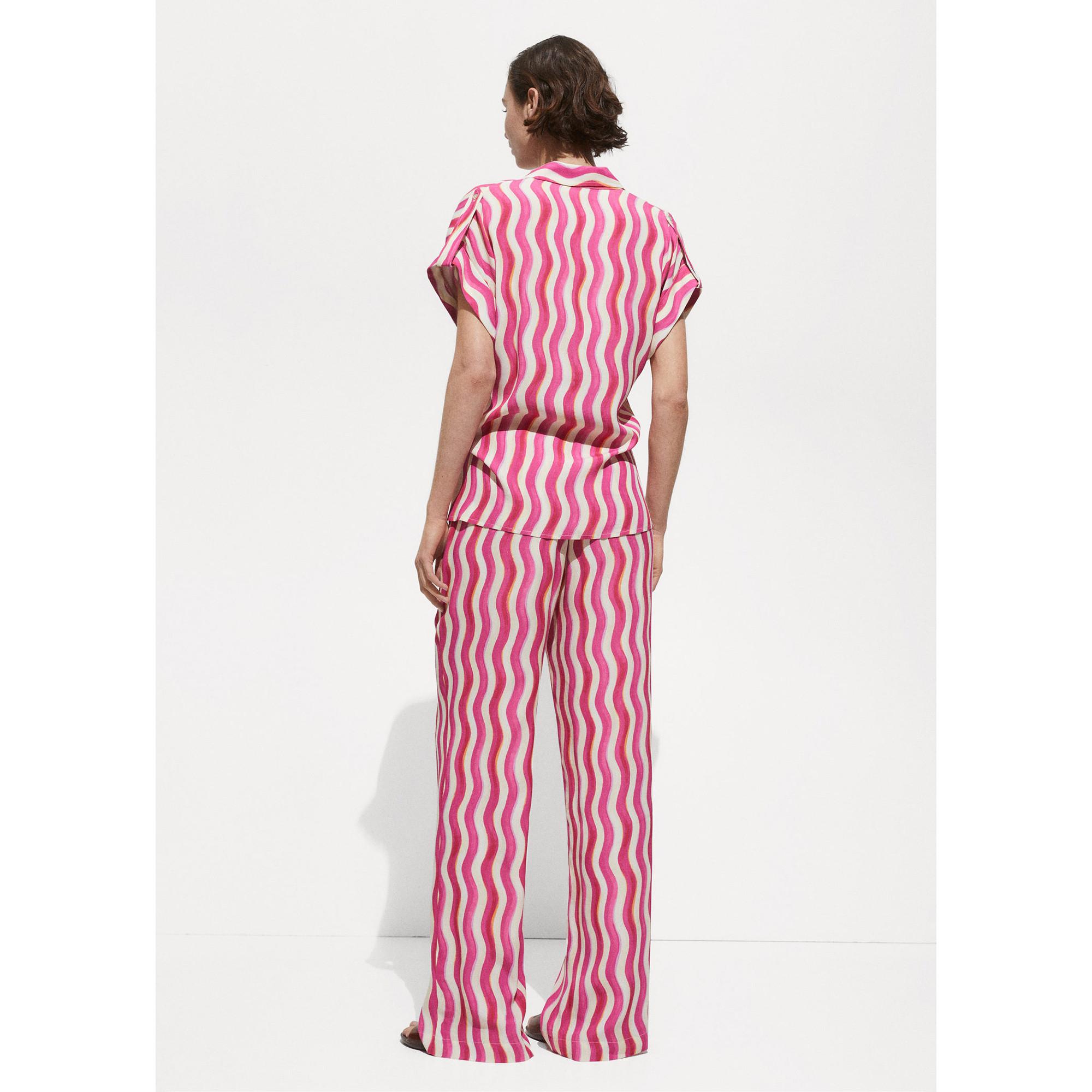 MANGO Ibiza Pantalon Imprimé Large  