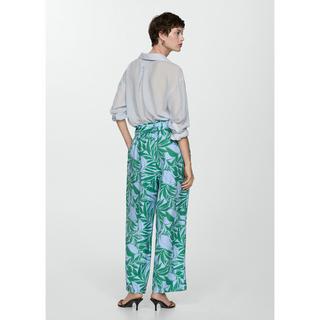 MANGO TWIST Bedruckte weite Hose  