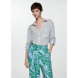 MANGO TWIST Bedruckte weite Hose  