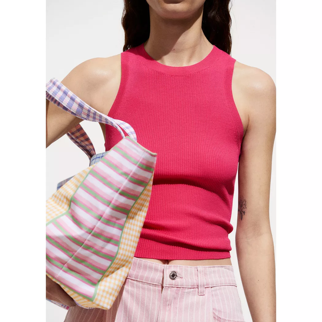 Mango - Top, für Damen, Fuchsia, Größe XL