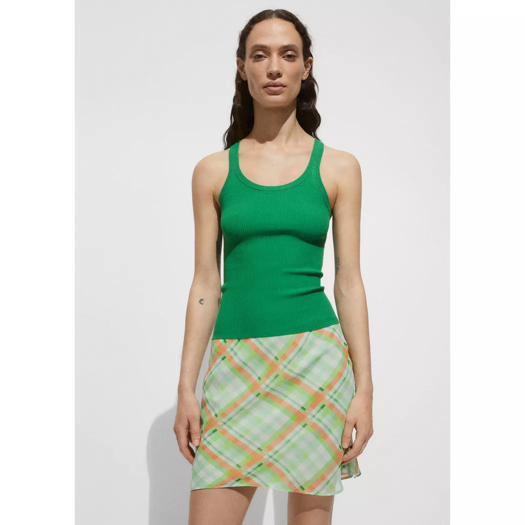 Mango - Top, für Damen, Grün, Größe XL