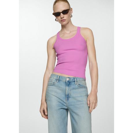 MANGO Riri Débardeur Côtelé Ajusté  