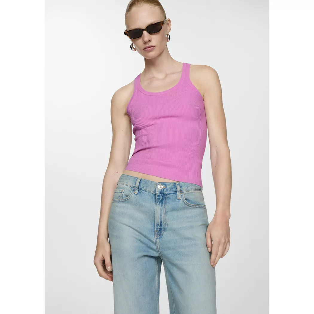 Mango - Top, für Damen, Pink, Größe M
