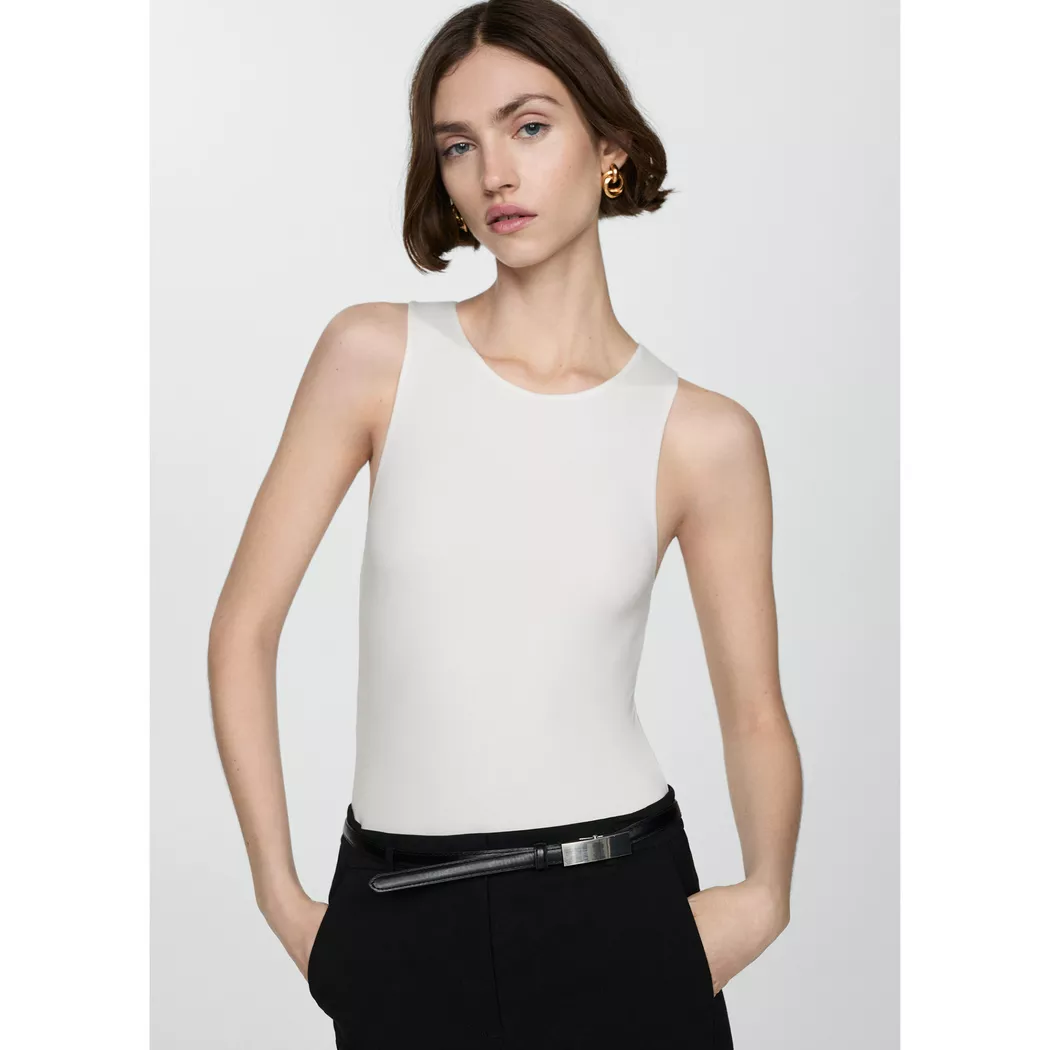 Mango - Babydoll, für Damen, Weiss, Größe XS