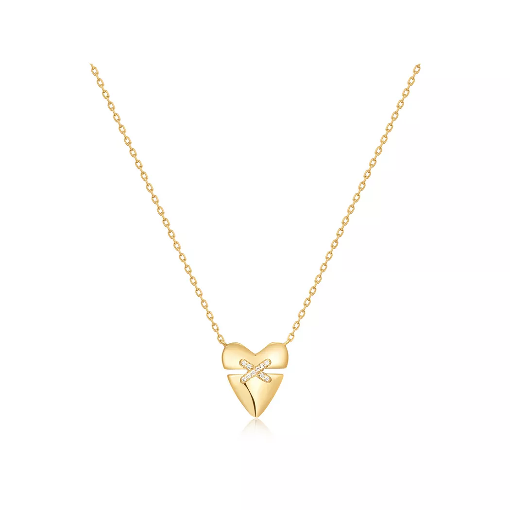 ANIA HAIE - Halskette, Heart Hunter, 45.5CM, Gold