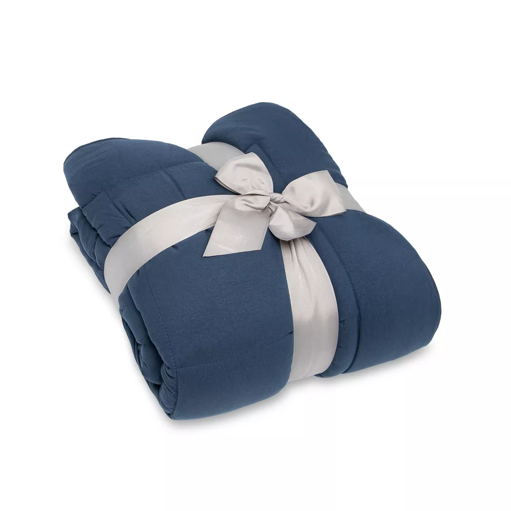 Manor Home - Ganzjahres-Synthetikduvet, Ganzjahres Synthetikduvet Color, 240 x 240 cm, Marine