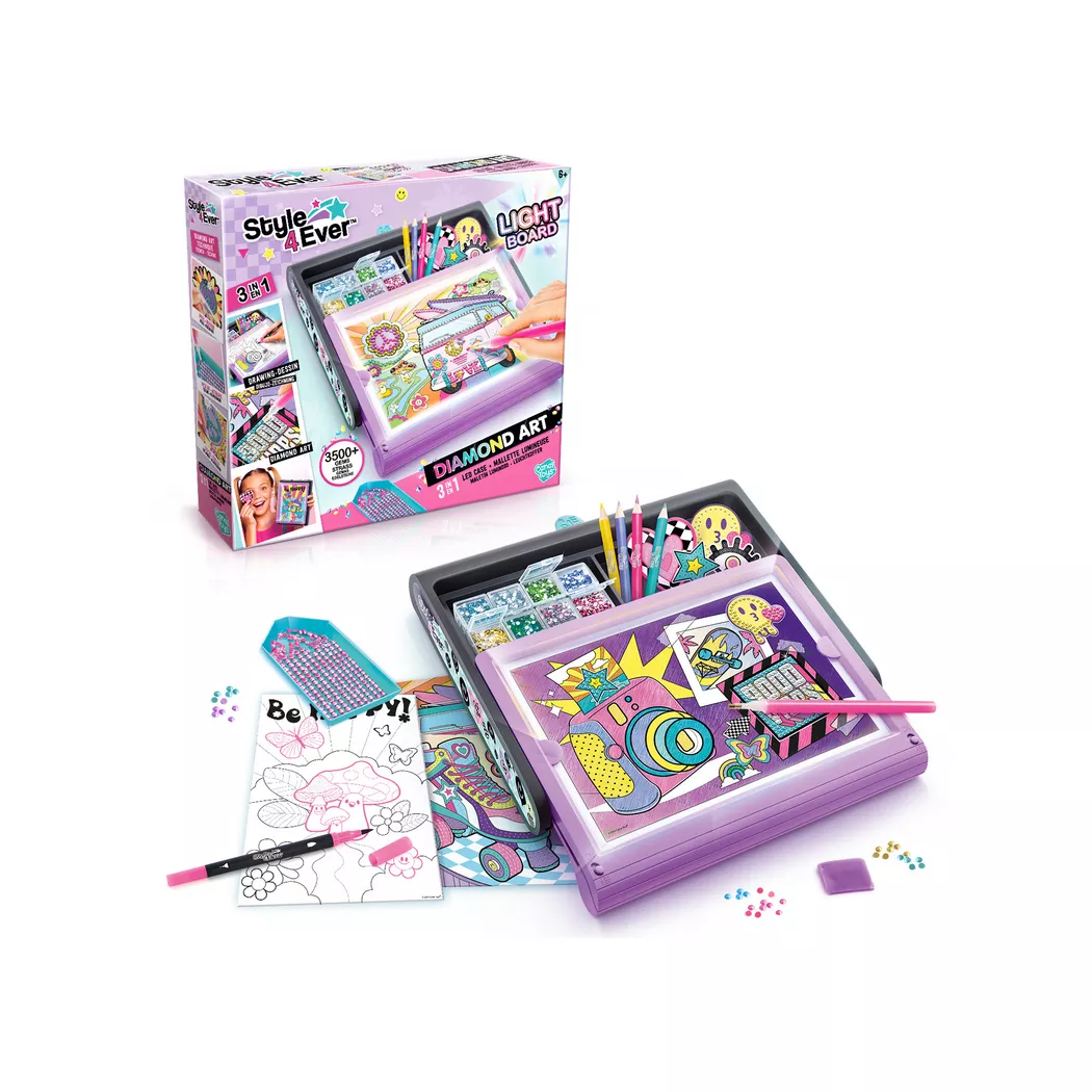 Canal Toys - Diamond Art 3 in 1 LED Case, Multicolor