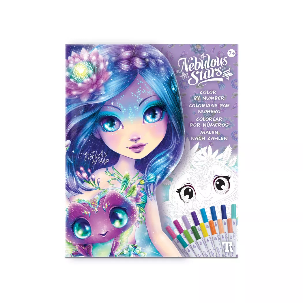 Tween Team - Color-by-Number Book Set - Nenuphia, Multicolor