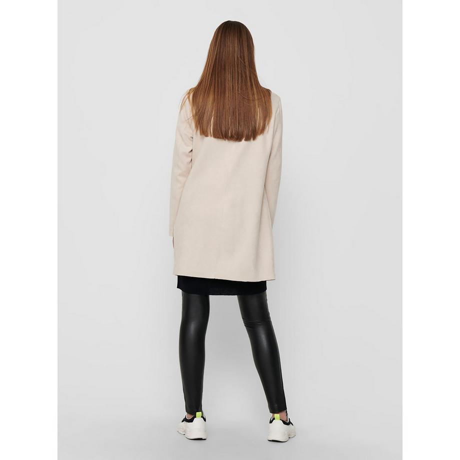 ONLY Manteau en Faux Daim avec Ceinture  