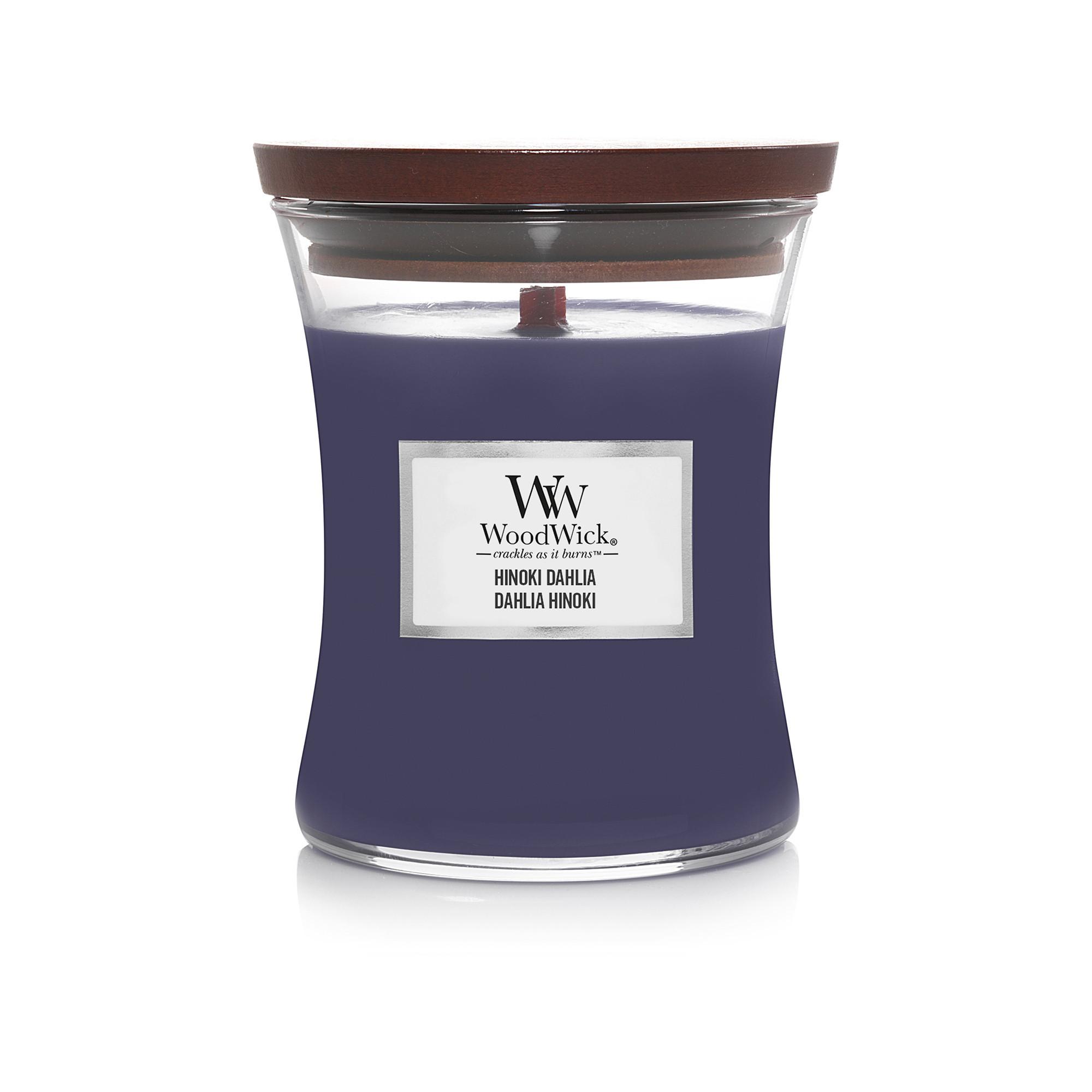 WoodWick Bougie parfumée en verre Hinoki Dahlia 