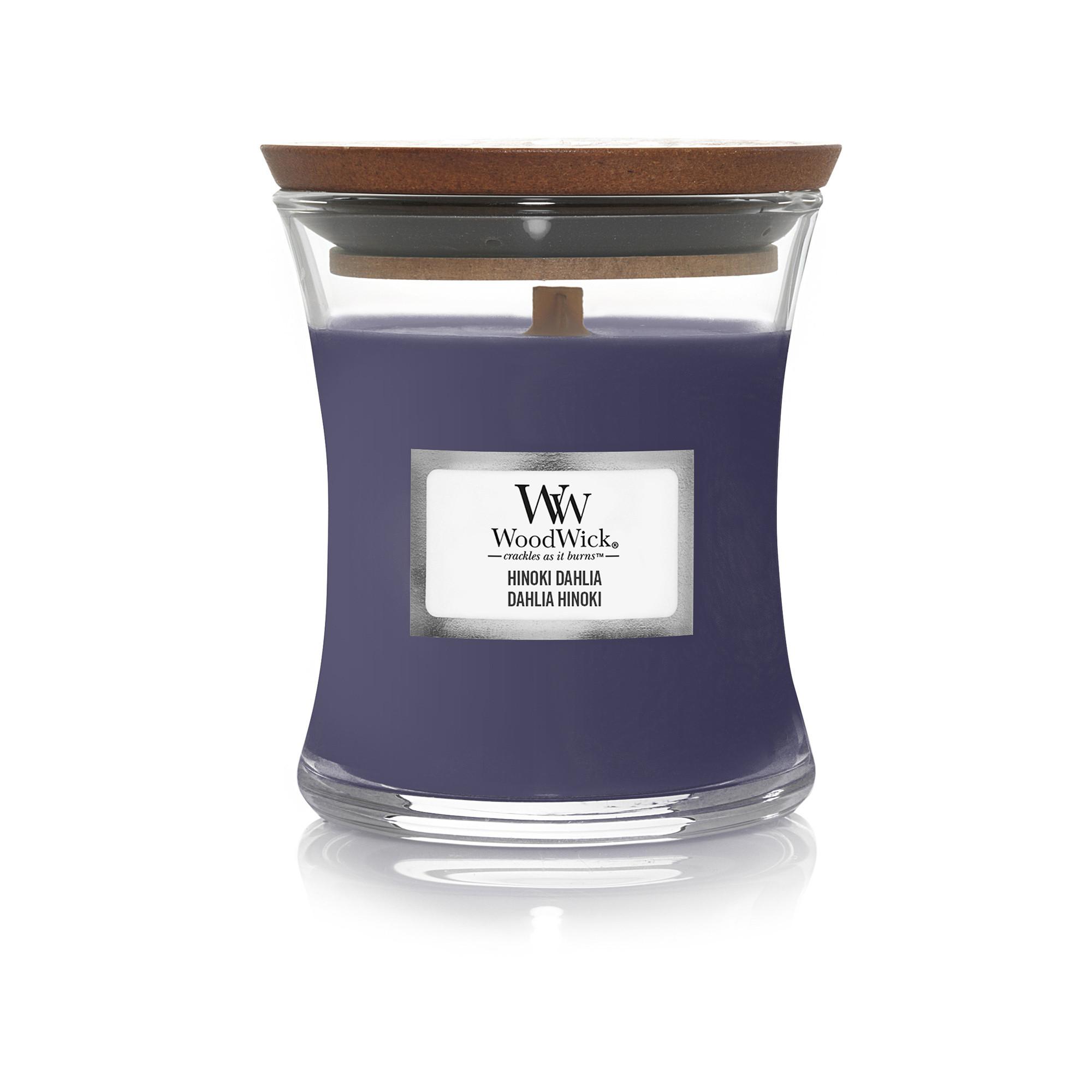 WoodWick Bougie parfumée en verre Hinoki Dahlia 