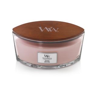 WoodWick Candela profumata in vetro Rosewood 