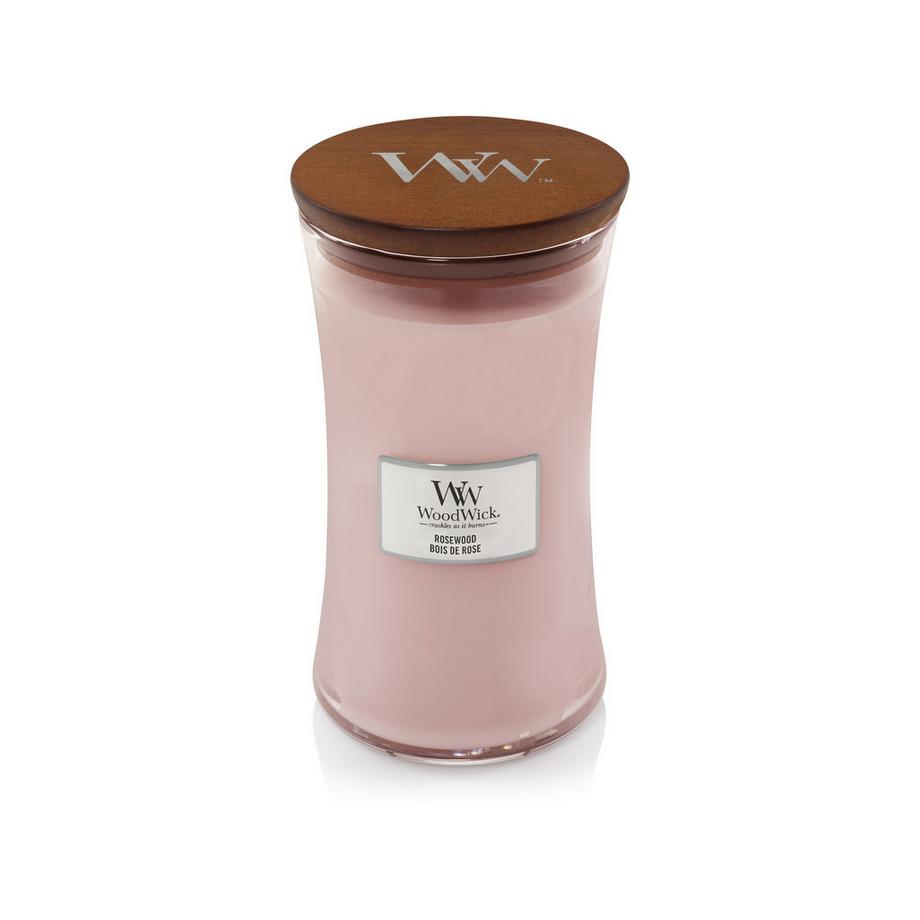 WoodWick Bougie parfumée en verre Rosewood 