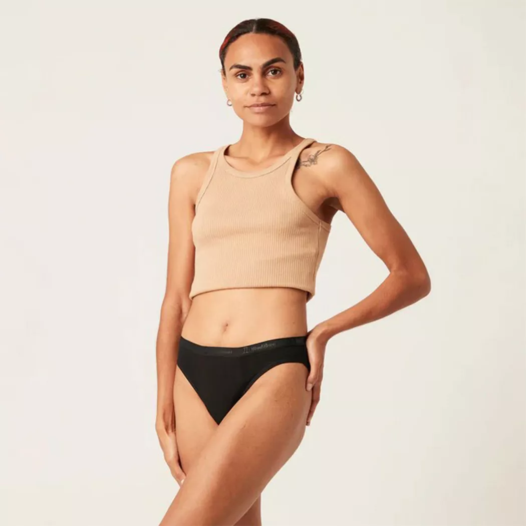 Modibodi - Periodenslip, für Damen, Black, Größe XS 2
