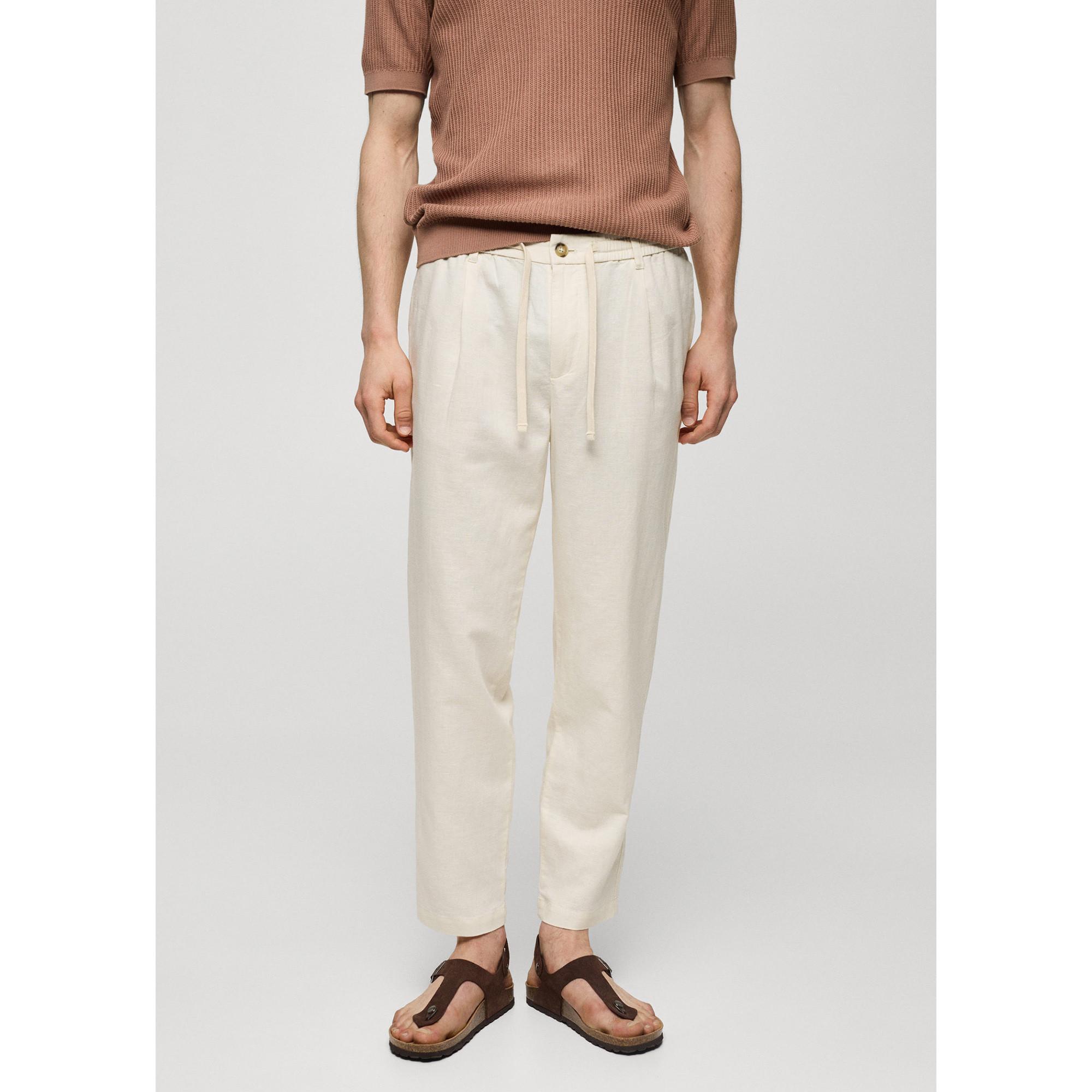 Mango Man Slim-fit trousers with drawstring Pantalon 