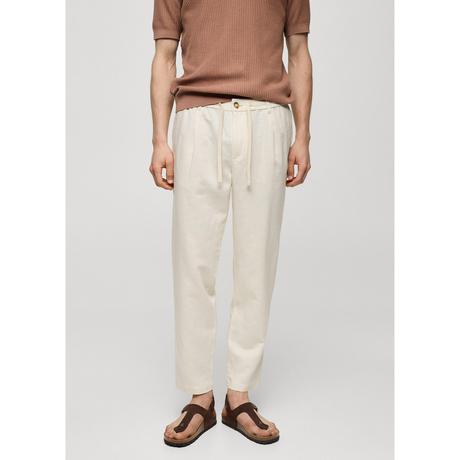 Mango Man Slim-fit trousers with drawstring Pantaloni 