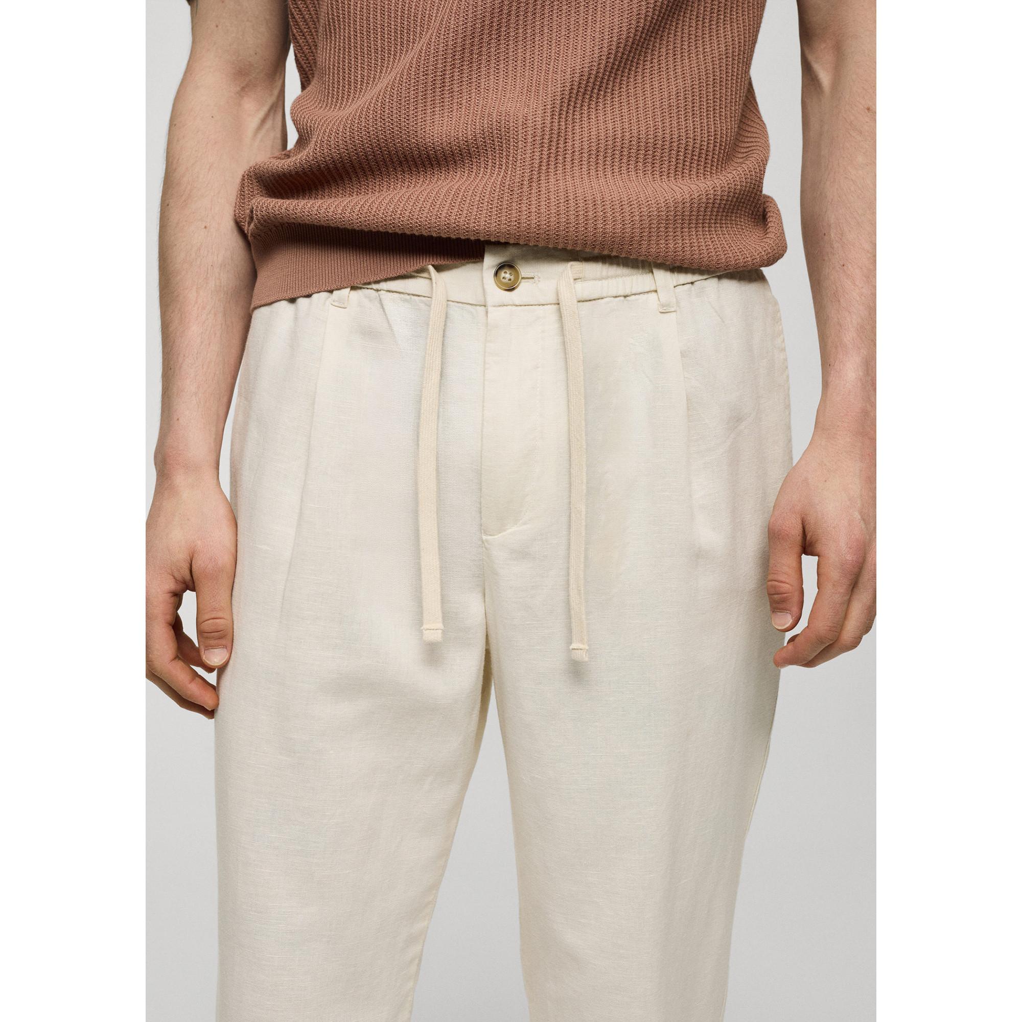 Mango Man Slim-fit trousers with drawstring Pantalon 