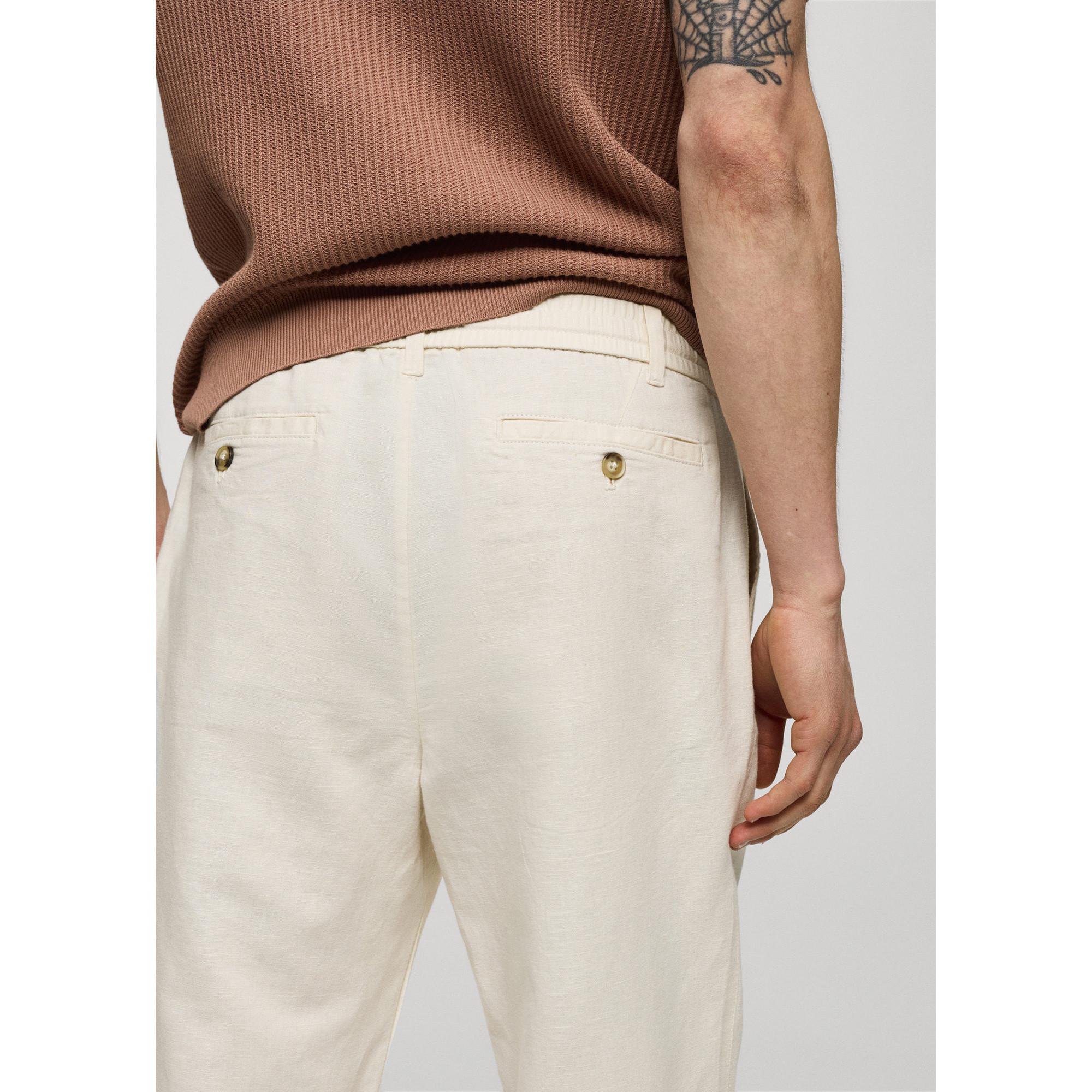 Mango Man Slim-fit trousers with drawstring Pantalon 