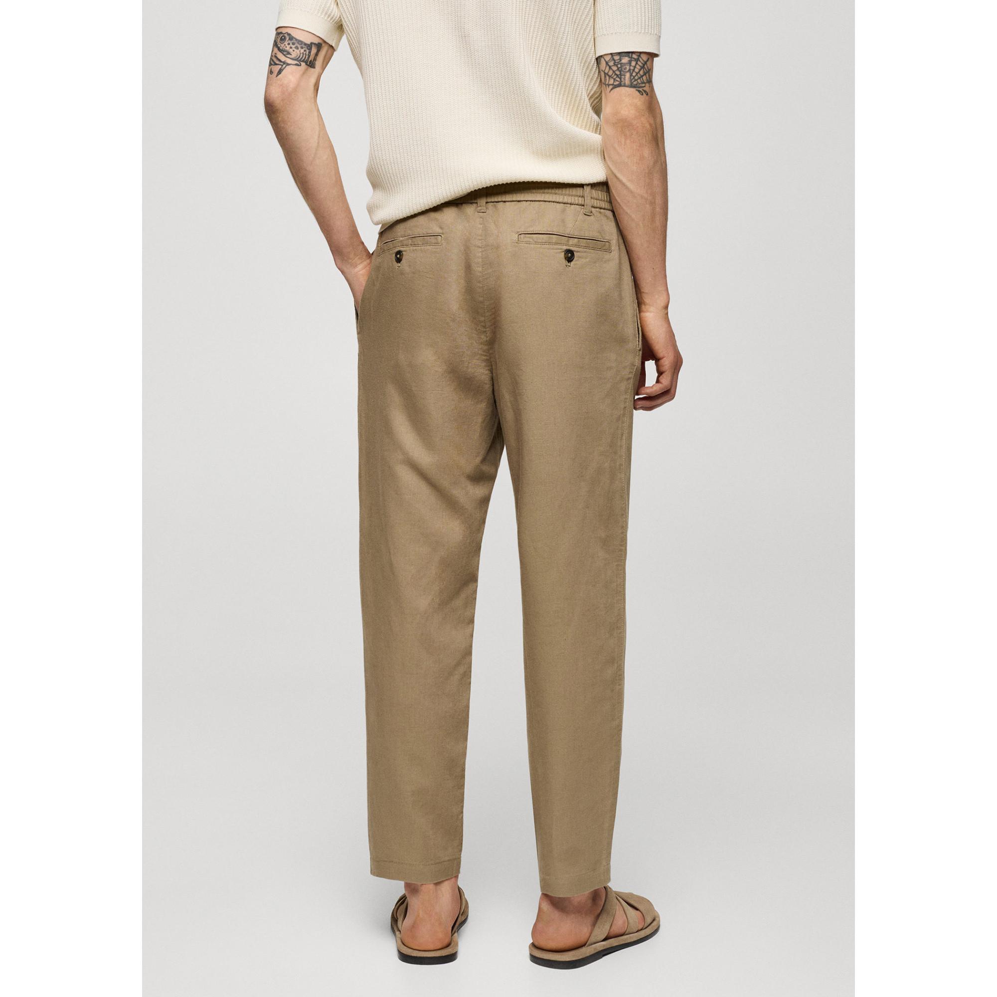 Mango Man Slim-fit trousers with drawstring Pantalon 