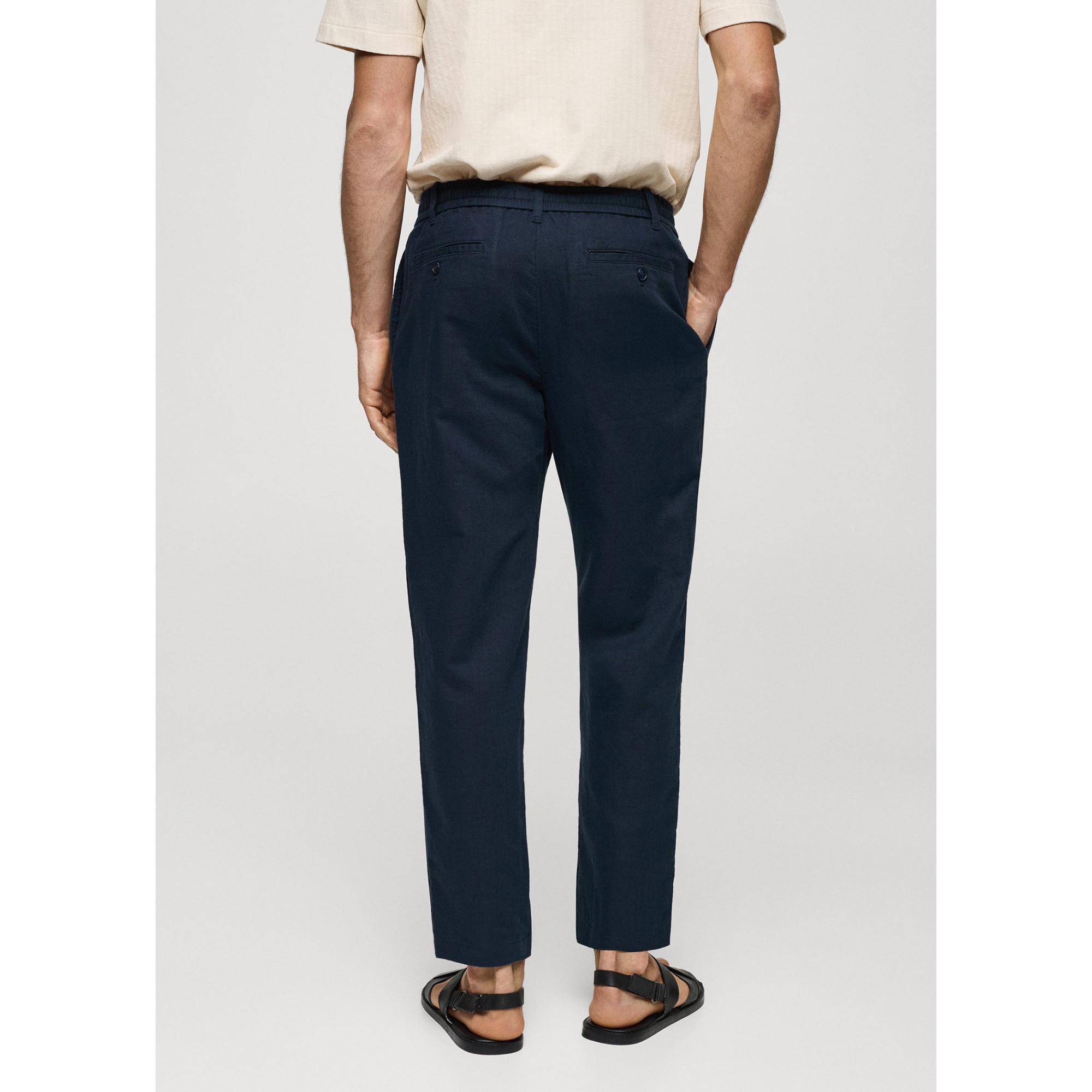 Mango Man Slim-fit trousers with drawstring Pantalon 