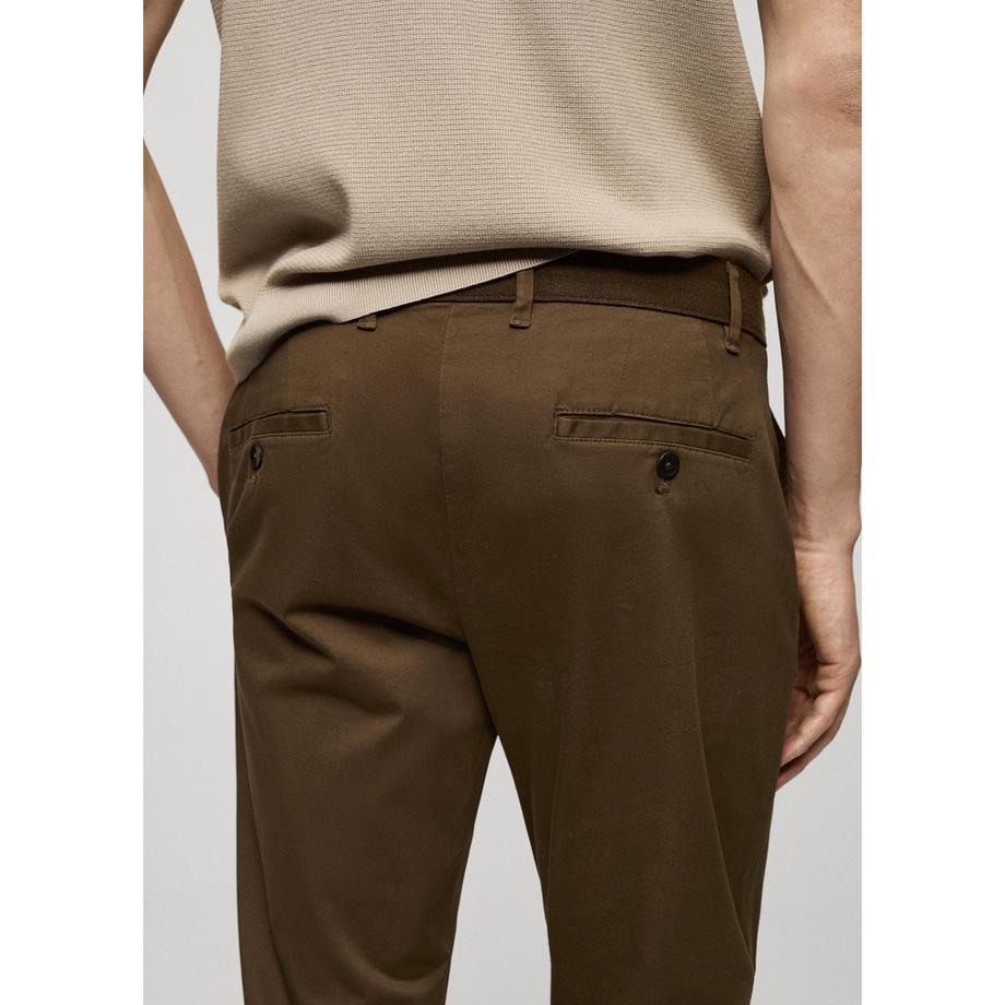 Mango Man Prato Tapered Fit Pantalon Cropped  