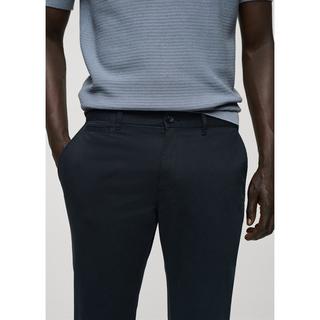 Mango Man Cotton tapered crop pants Pantaloni 