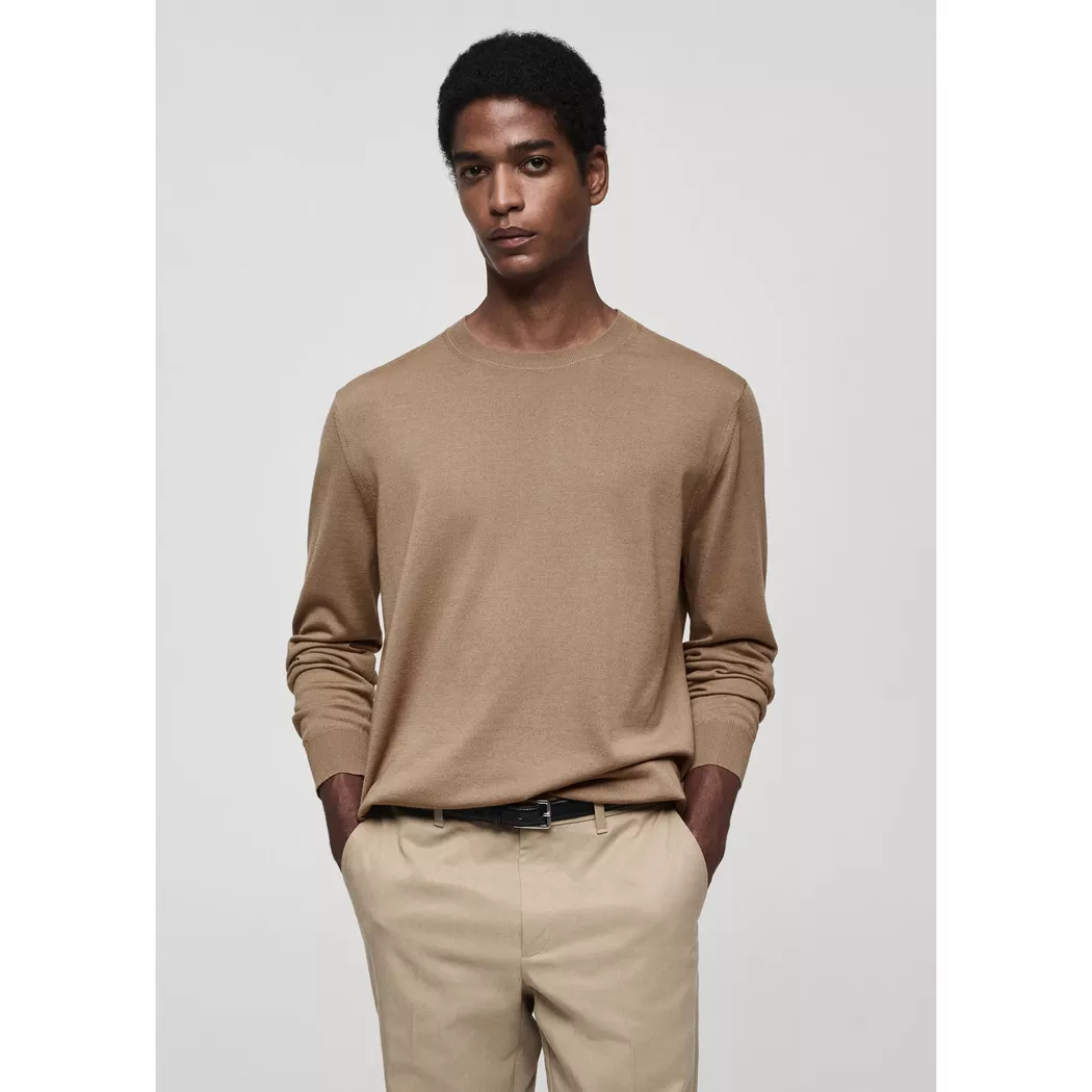 Mango Man - Sweatshirt, für Herren, Hellbraun, Größe L