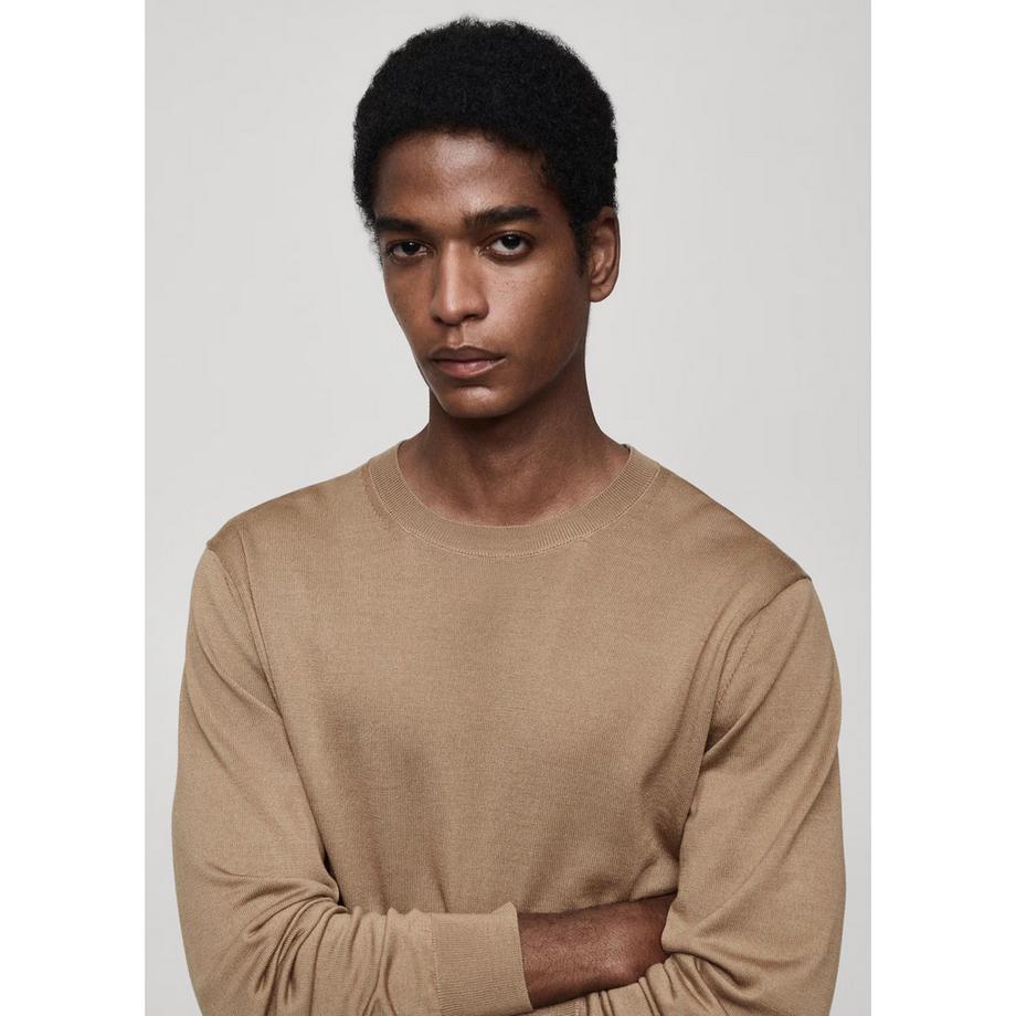 Mango Man Willy Rundhals-Sweatshirt  