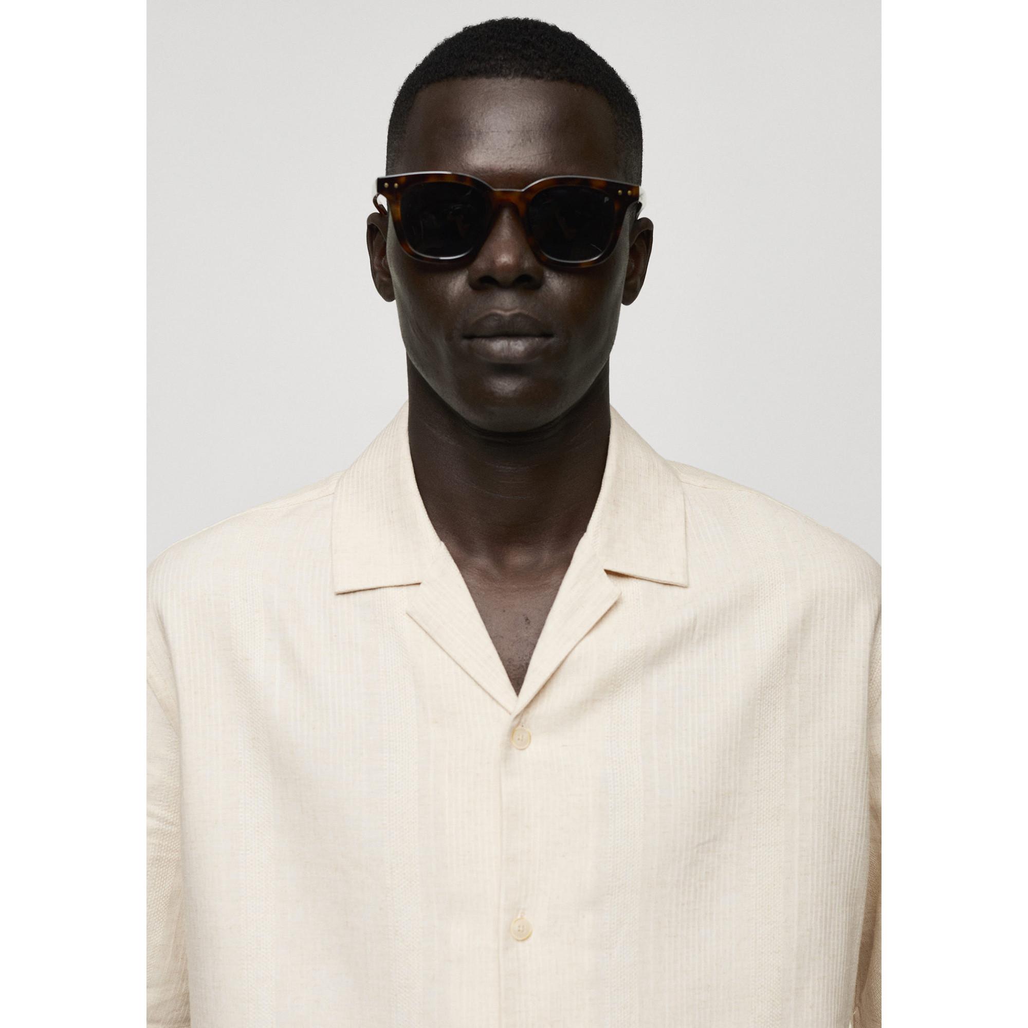 Mango Man SLIP Camicia Maniche Corte Relaxed Fit  