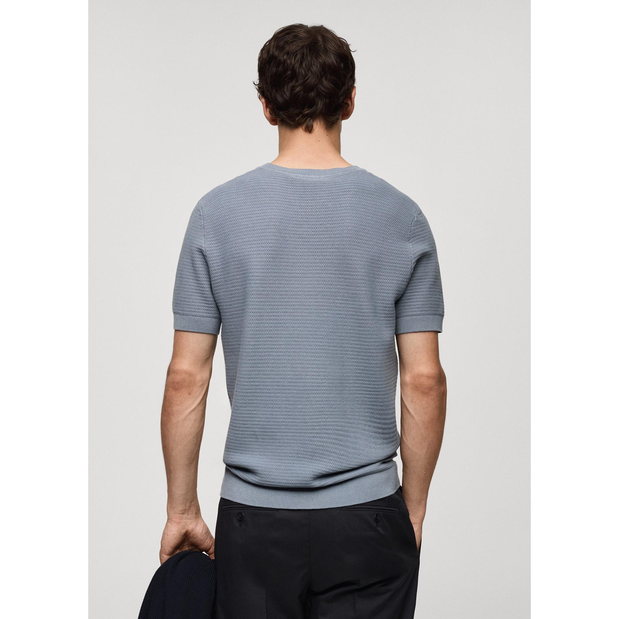 Mango Man Cotton fine-knit t-shirt T-shirt 