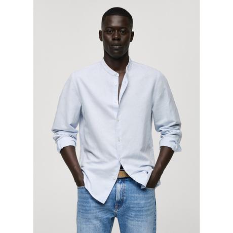 Mango Man 100% linen regular-fit shirt Leinenhemd, langarm 