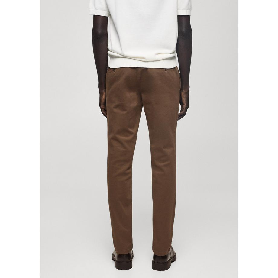 Mango Man Barna Pantaloni Chino Tapered Fit  