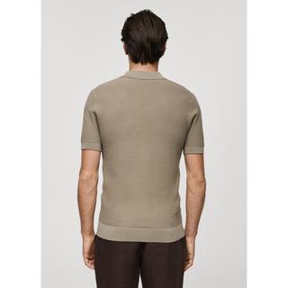 Mango Man Fine-knit polo shirt Poloshirt, kurzarm 