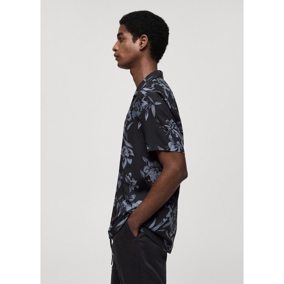 Mango Man PARMA Chemise à Manches Courtes Imprimé Floral  