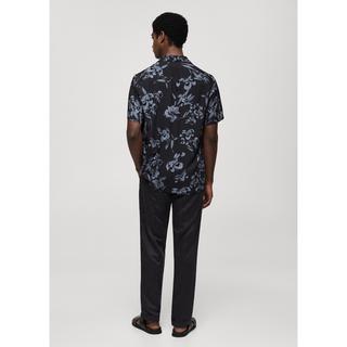 Mango Man PARMA Blumenmuster Kurzarmhemd  