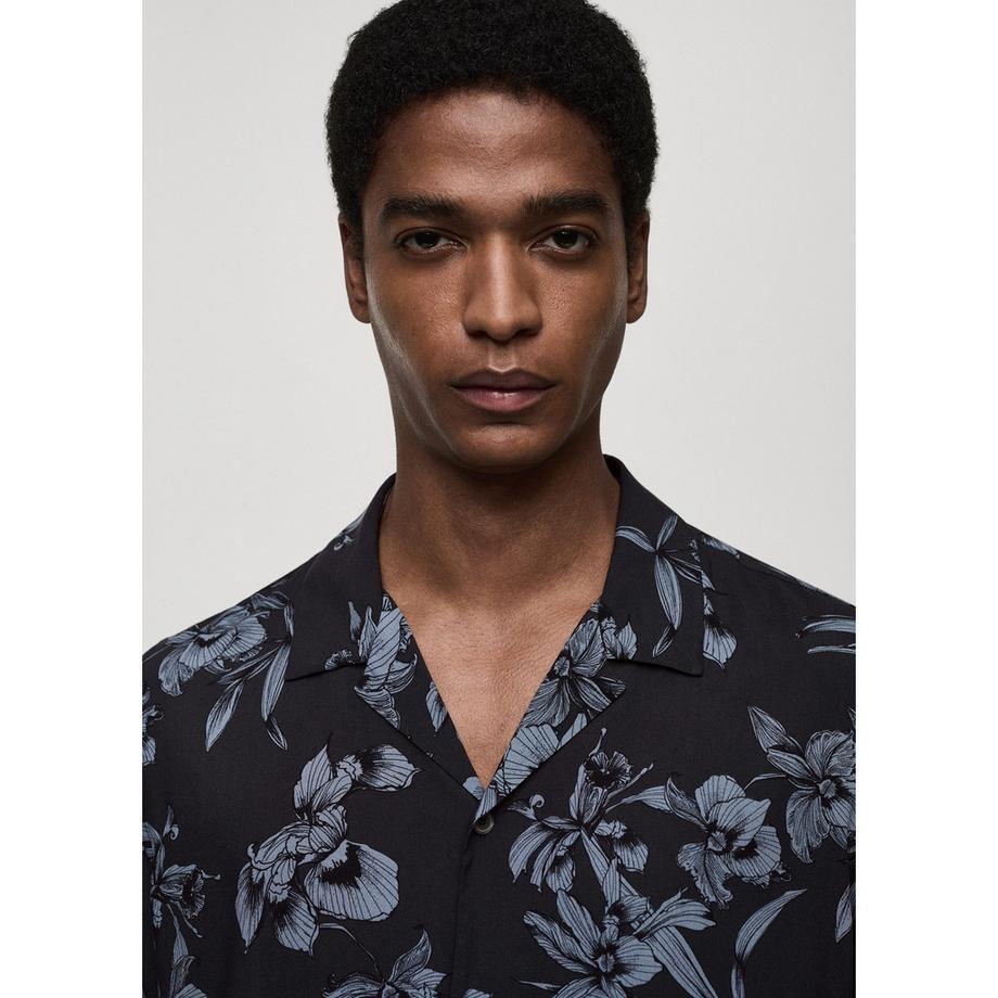 Mango Man PARMA Chemise à Manches Courtes Imprimé Floral  