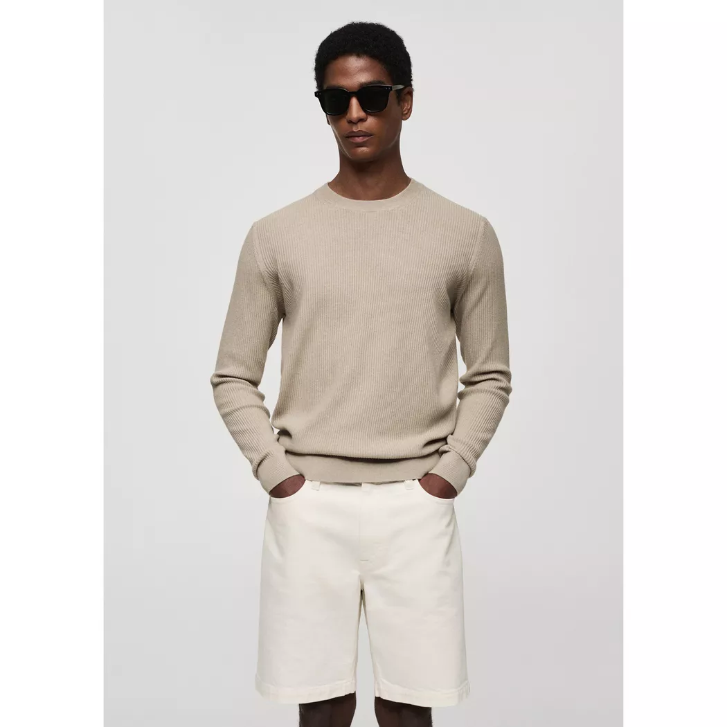 Mango Man - Sweatshirt, für Herren, Nature, Größe L