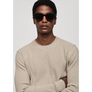 Mango Man Antigua Sweat-shirt Col Rond Côtelé  