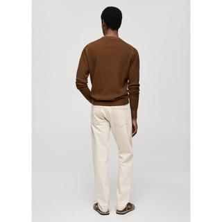 Mango Man Antigua Sweat-shirt Col Rond en Tricot Côtelé  