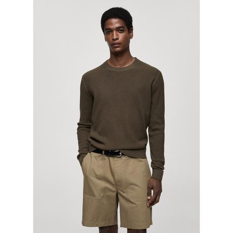 Mango Man Antigua Felpa a girocollo a costine  