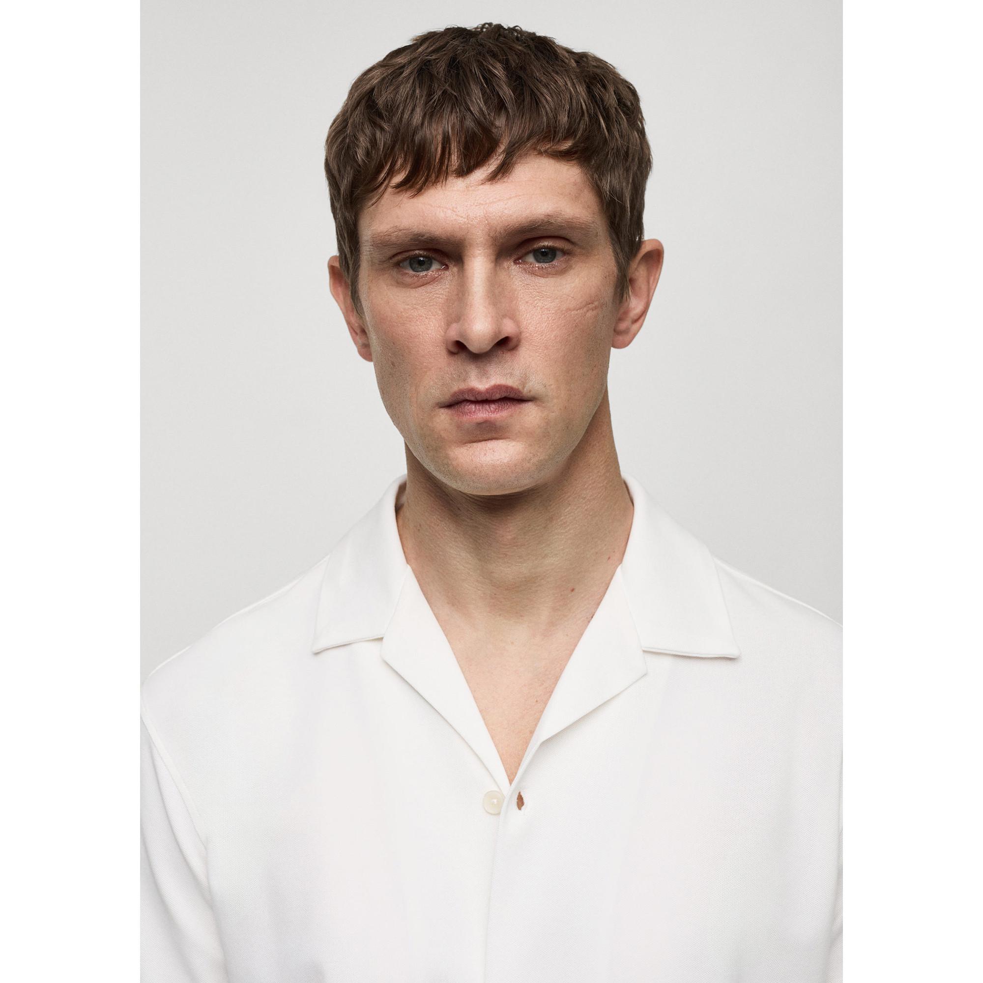 Mango Man BONHEUR Regular Fit Camicia a Maniche Corte  