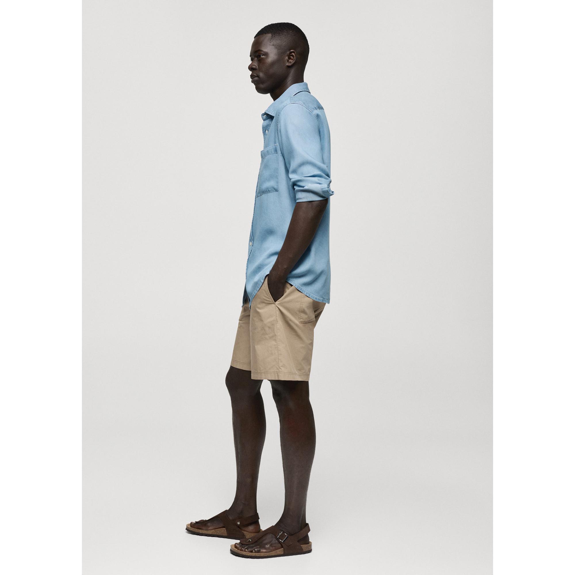 Mango Man CHAMBRAY Hemd, Regular Fit, langarm 