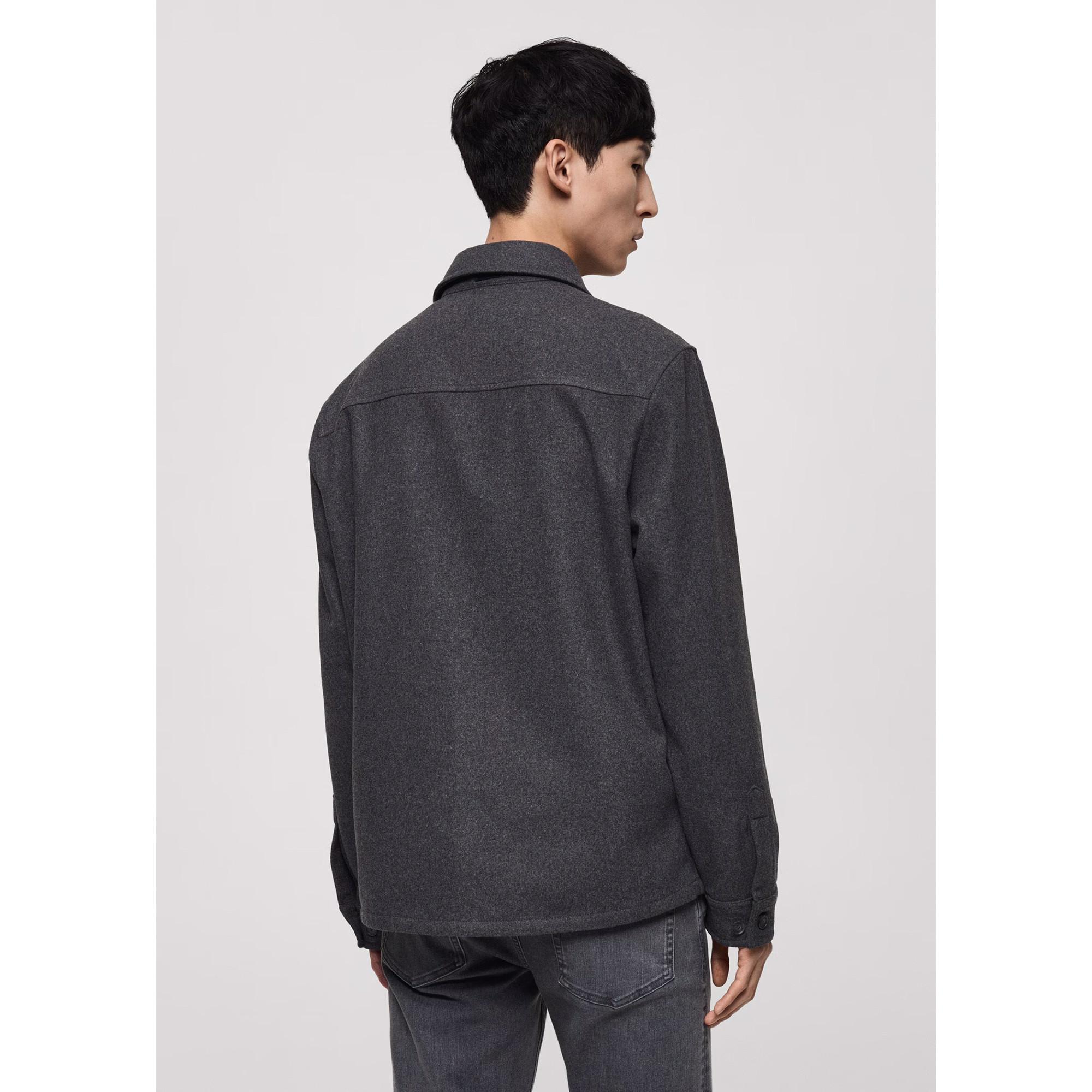 Mango Man Margon Flanell Regular Fit Hemdjacke  