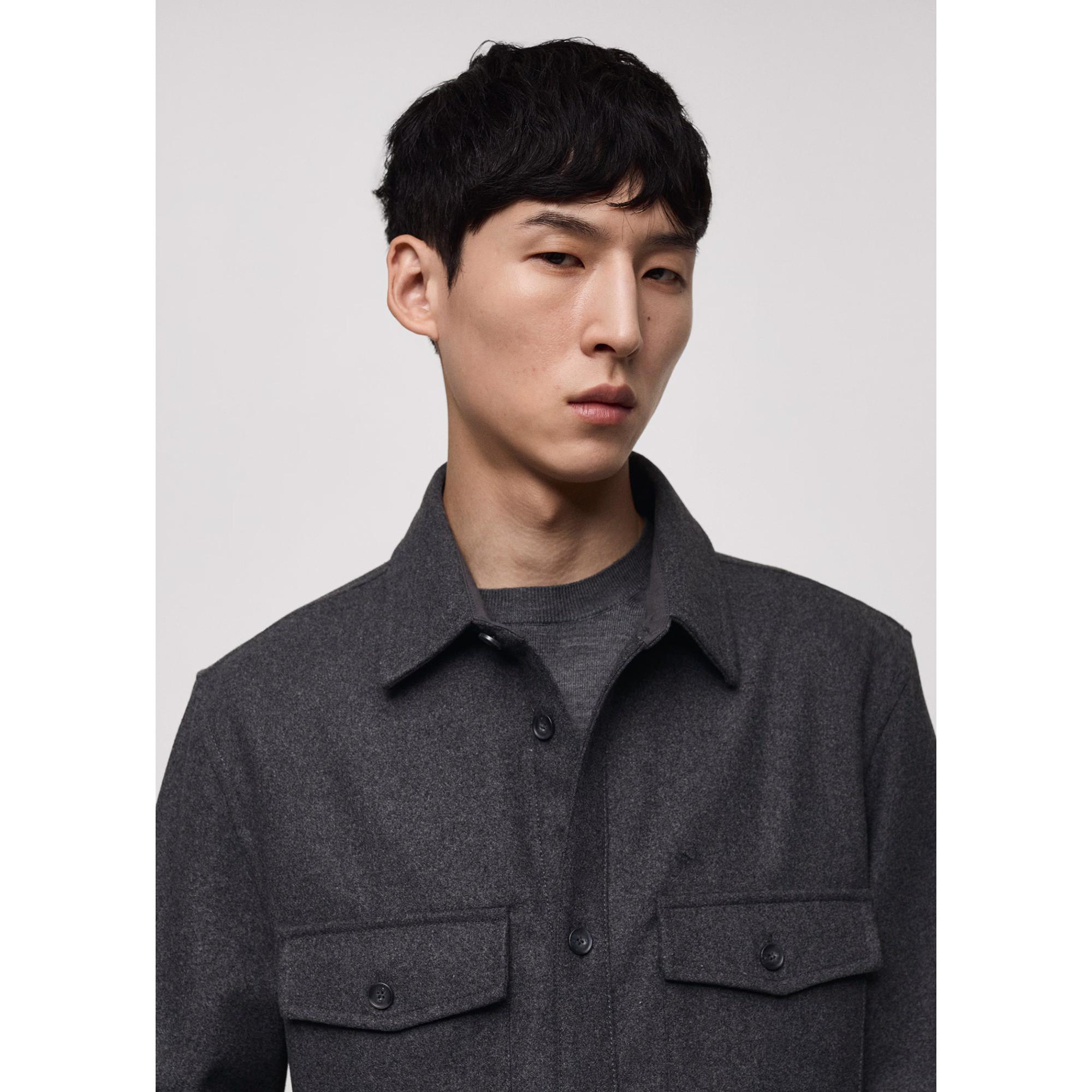 Mango Man Margon Flanell Regular Fit Hemdjacke  