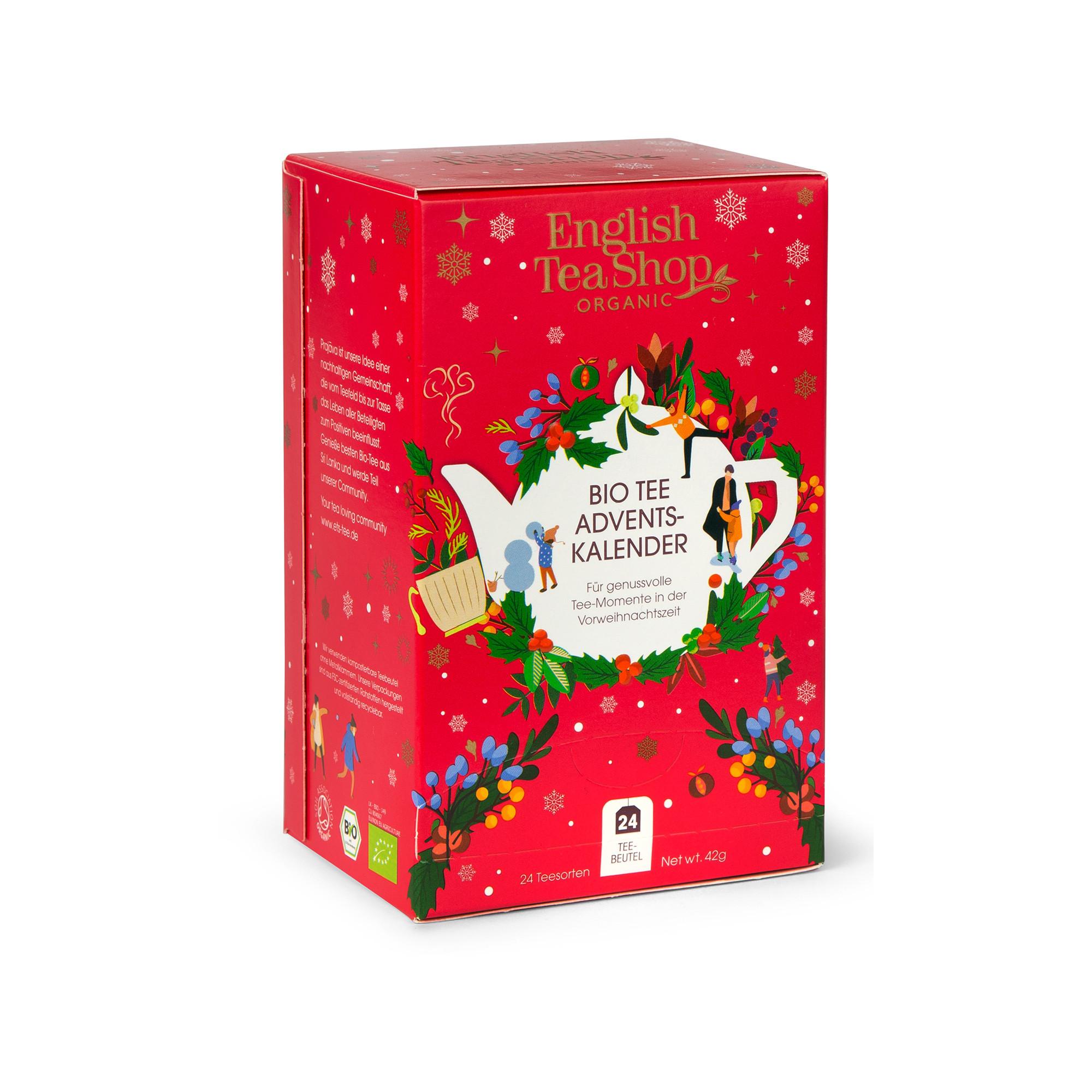 English Tea Shop ETS Tee Adventskalender Rot Calendario d'avvento del tè "L'officina di Babbo Natale" 