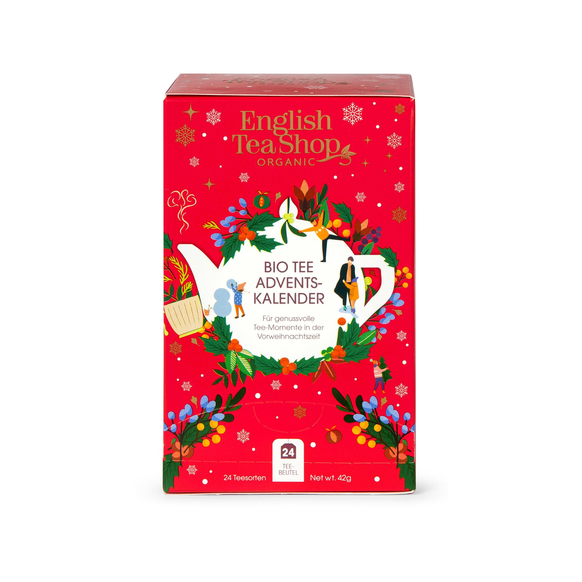 English Tea Shop ETS Tee Adventskalender Rot Calendario d'avvento del tè "L'officina di Babbo Natale" 